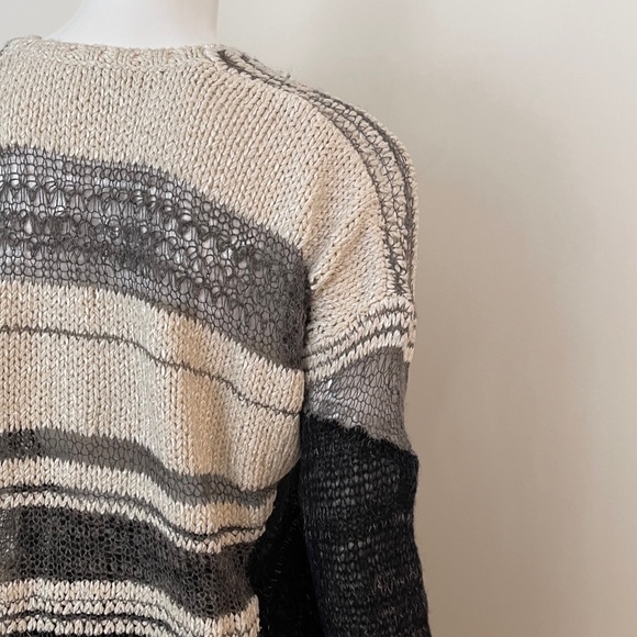 HELMET LANG Knitted Silk and Alpaca-Blend Sweater - Picture 3 of 11